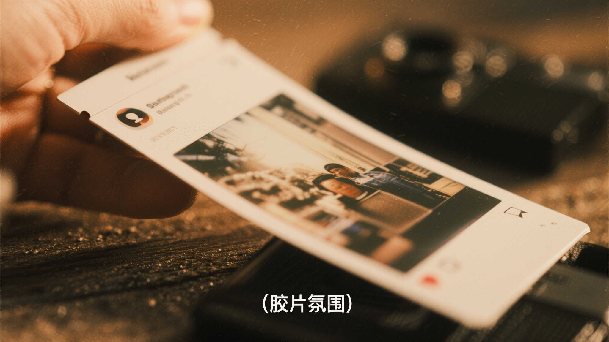 顾名思义，“胶片氛围”即运用类似老式相机拍摄出的颗