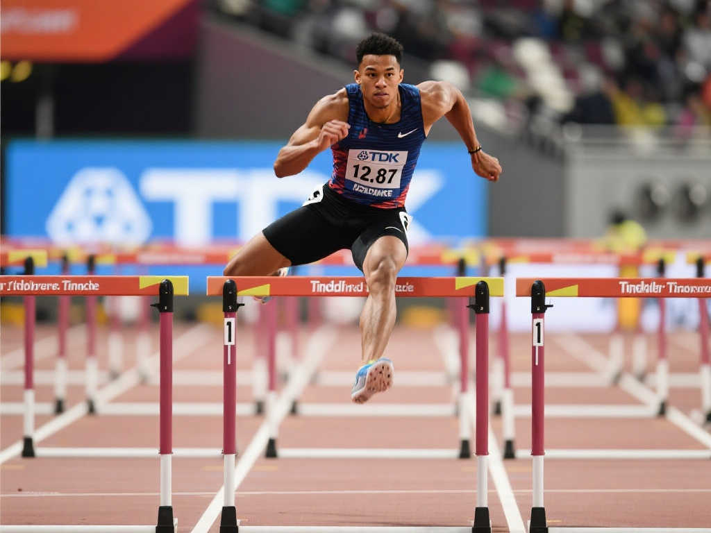 美国新星廷奇110米栏创12秒87新纪录，超越刘翔夺冠！